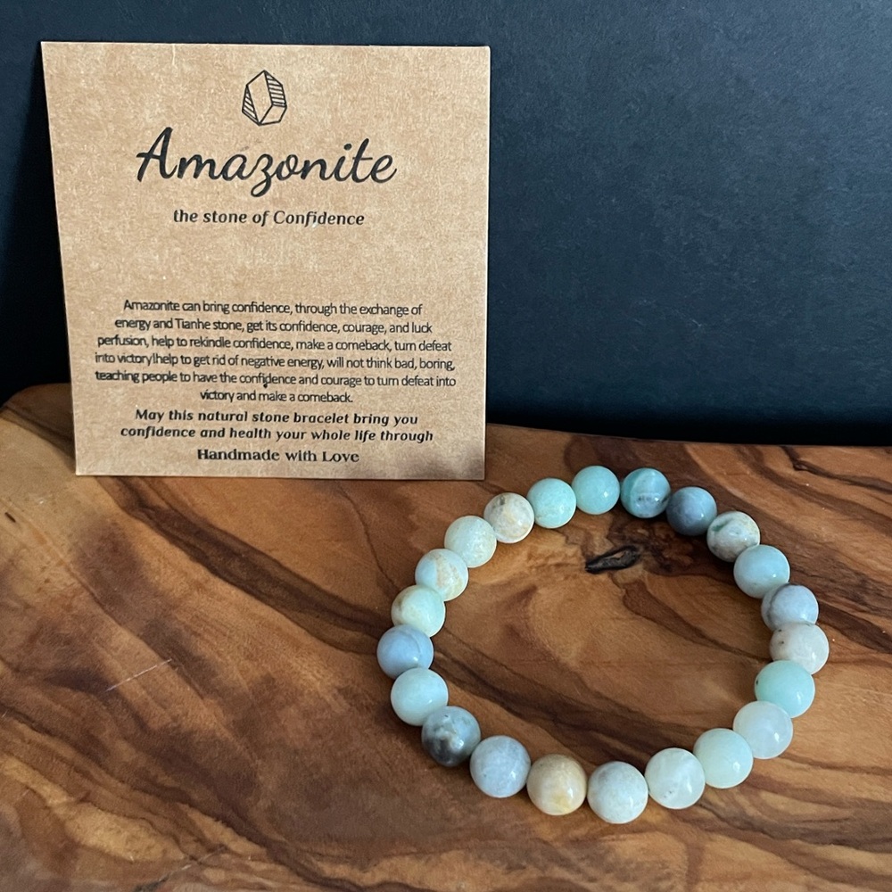 Amazonite Stone Bracelet - Natural Tones